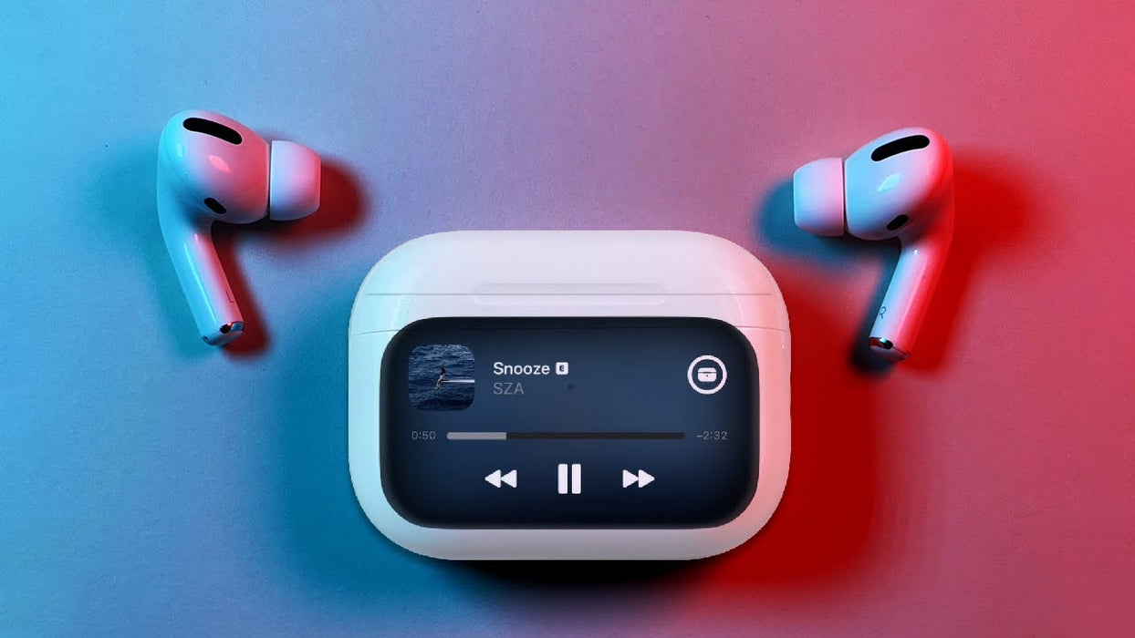 Airpods pro 2 with touch screen case display